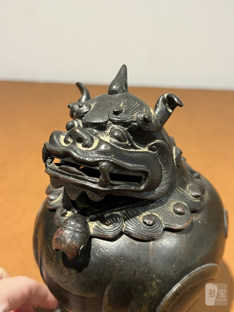 明 铜甪端香薰 - 图4